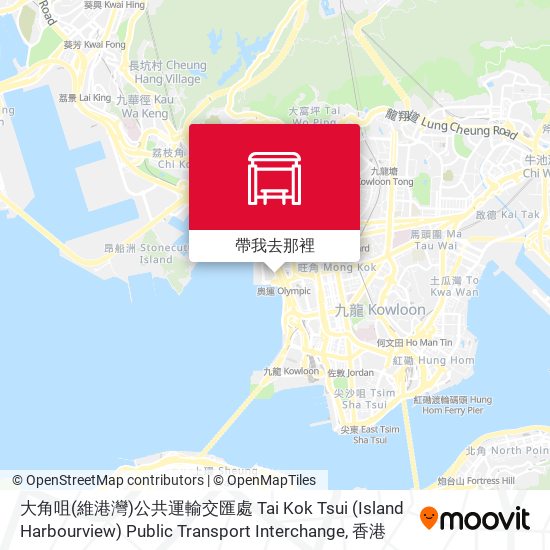 大角咀(維港灣)公共運輸交匯處 Tai Kok Tsui (Island Harbourview) Public Transport Interchange地圖