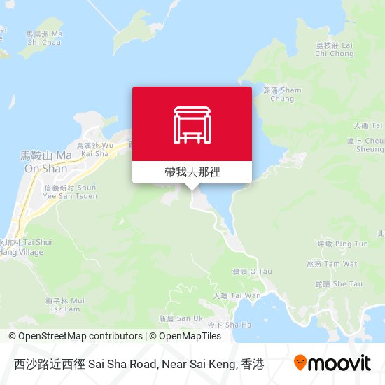 西沙路近西徑 Sai Sha Road, Near Sai Keng地圖