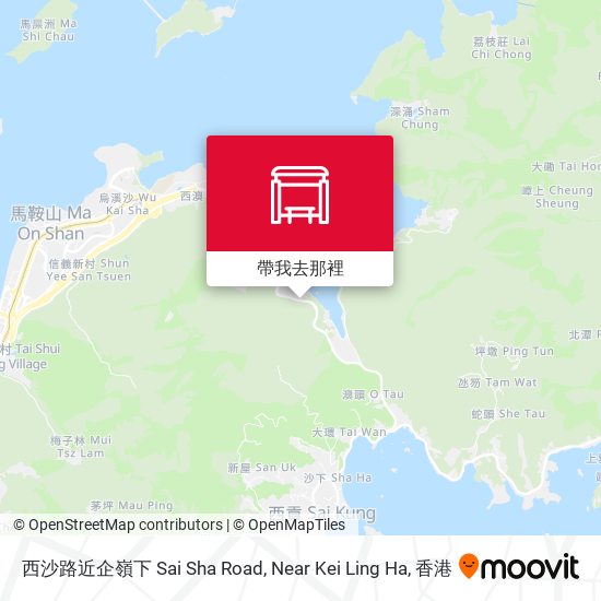 西沙路近企嶺下 Sai Sha Road, Near Kei Ling Ha地圖