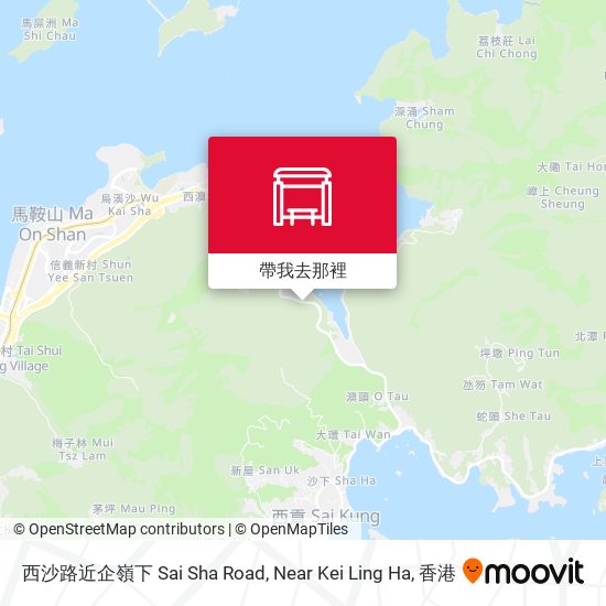 西沙路近企嶺下 Sai Sha Road, Near Kei Ling Ha地圖