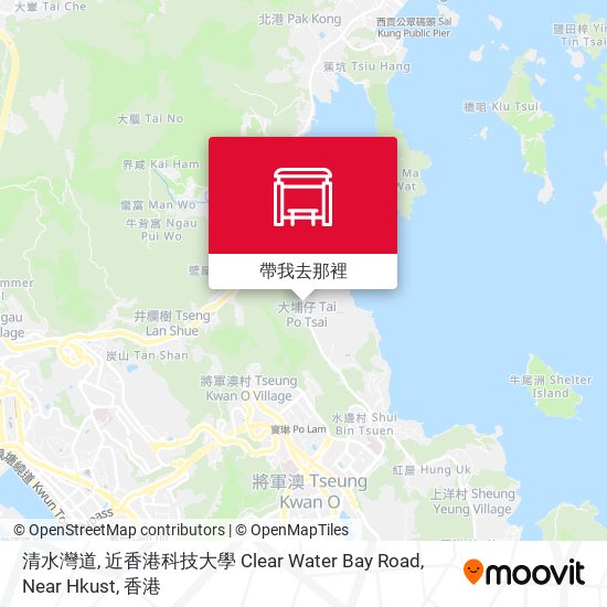 清水灣道, 近香港科技大學 Clear Water Bay Road, Near Hkust地圖