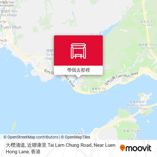 大欖涌道, 近聯康里 Tai Lam Chung Road, Near Luen Hong Lane地圖