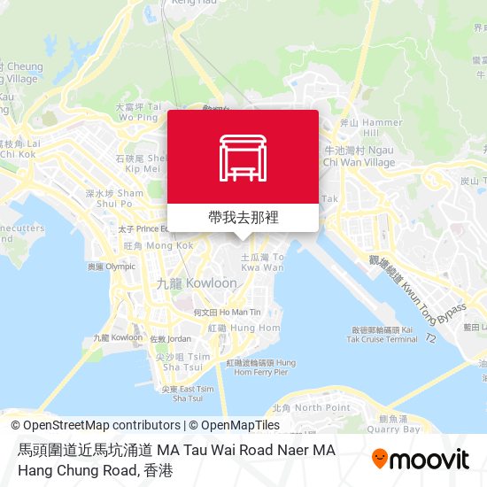 馬頭圍道近馬坑涌道 MA Tau Wai Road Naer MA Hang Chung Road地圖