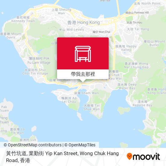 黃竹坑道, 業勤街 Yip Kan Street, Wong Chuk Hang Road地圖