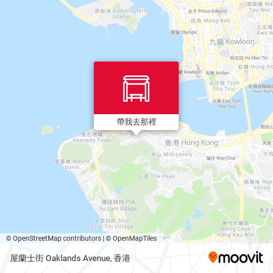 屋蘭士街 Oaklands Avenue地圖