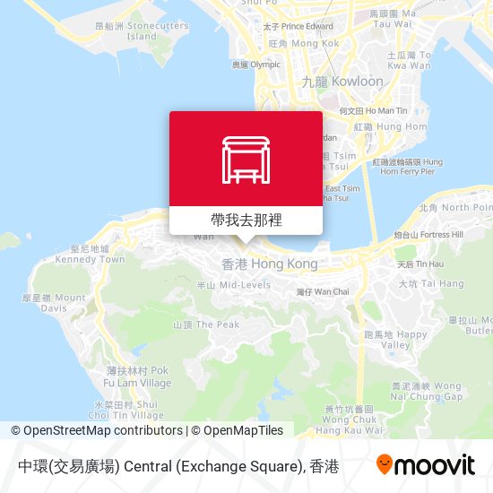 中環(交易廣場) Central (Exchange Square)地圖