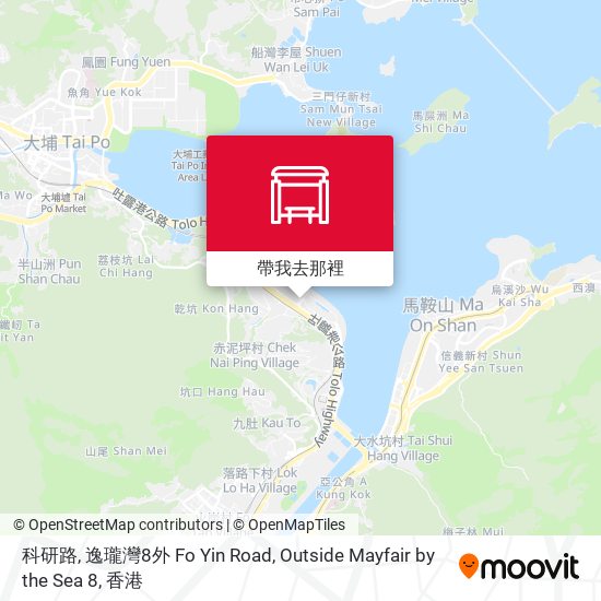科研路, 逸瓏灣8外 Fo Yin Road, Outside Mayfair by the Sea 8地圖