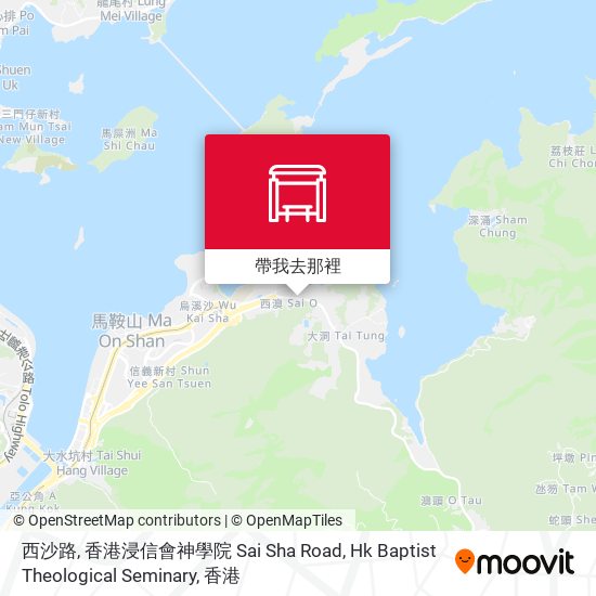 西沙路, 香港浸信會神學院 Sai Sha Road, Hk Baptist Theological Seminary地圖
