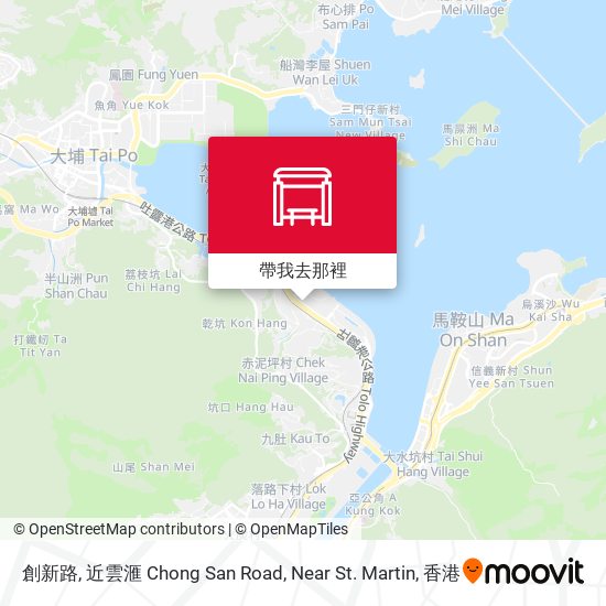 創新路, 近雲滙 Chong San Road, Near St. Martin地圖