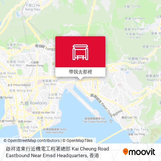 啟祥道東行近機電工程署總部 Kai Cheung Road Eastbound Near Emsd Headquarters地圖