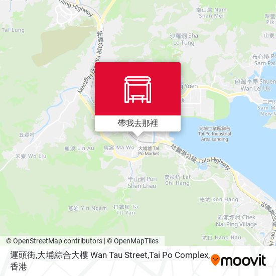 運頭街,大埔綜合大樓 Wan Tau Street,Tai Po Complex地圖
