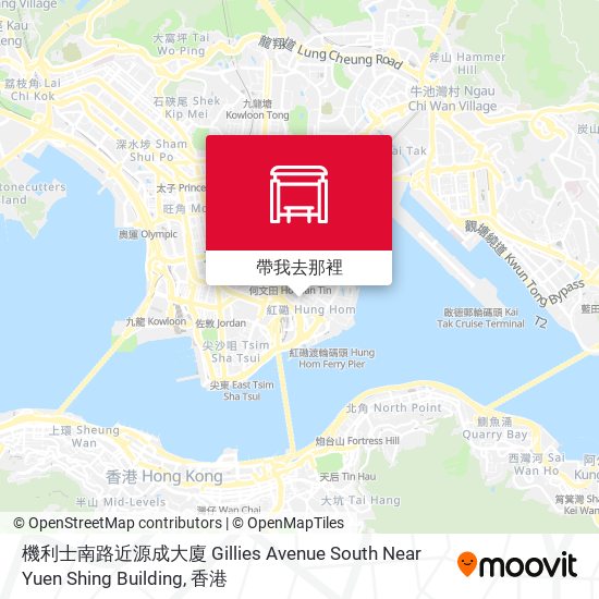 機利士南路近源成大廈 Gillies Avenue South Near Yuen Shing Building地圖