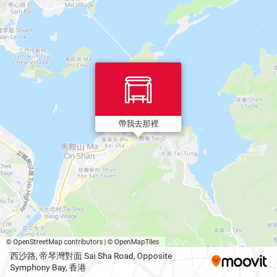 西沙路, 帝琴灣對面 Sai Sha Road, Opposite Symphony Bay地圖