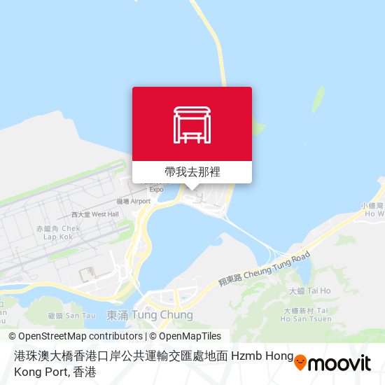 港珠澳大橋香港口岸公共運輸交匯處地面 Hzmb Hong Kong Port地圖