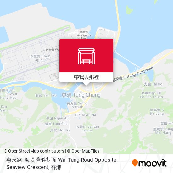 惠東路, 海堤灣畔對面 Wai Tung Road Opposite Seaview Crescent地圖