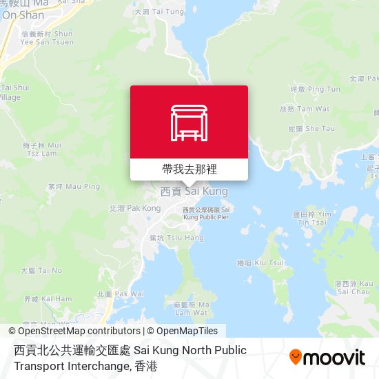 西貢北公共運輸交匯處 Sai Kung North Public Transport Interchange地圖
