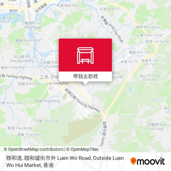 聯和道, 聯和墟街市外 Luen Wo Road, Outside Luen Wo Hui Market地圖
