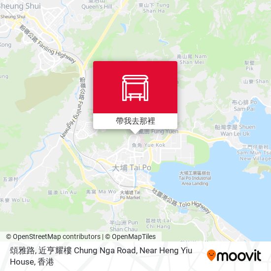 頌雅路, 近亨耀樓 Chung Nga Road, Near  Heng Yiu House地圖