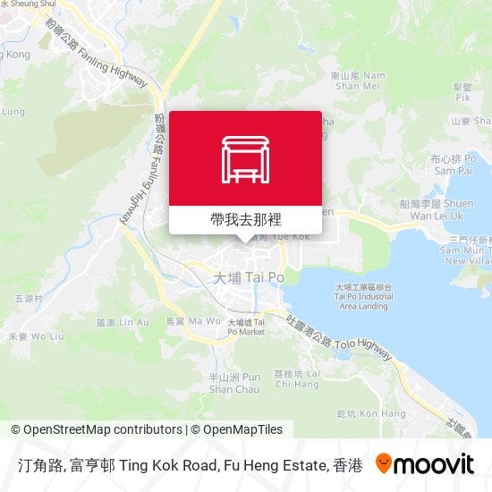 汀角路, 富亨邨 Ting Kok Road, Fu Heng Estate地圖