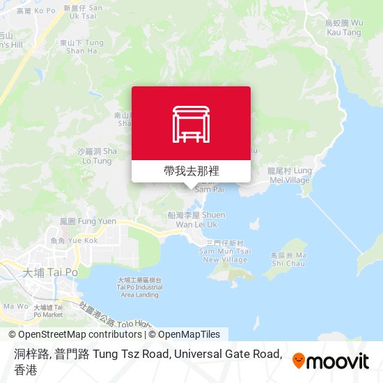 洞梓路, 普門路 Tung Tsz Road, Universal Gate Road地圖