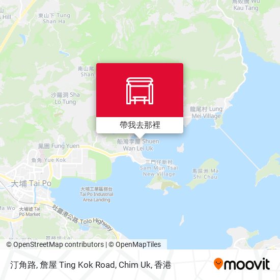 汀角路, 詹屋 Ting Kok Road, Chim Uk地圖