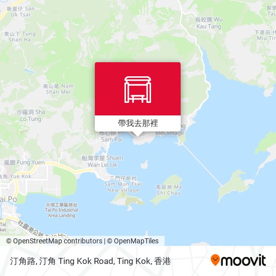 汀角路, 汀角 Ting Kok Road, Ting Kok地圖