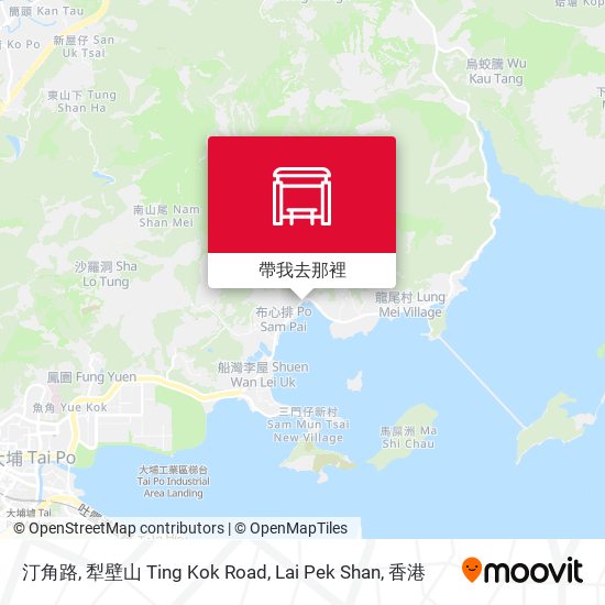 汀角路, 犁壁山 Ting Kok Road,  Lai Pek Shan地圖