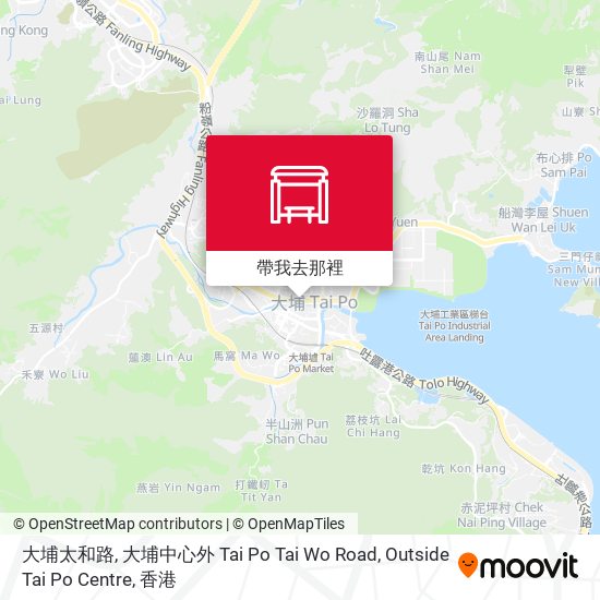 大埔太和路, 大埔中心外 Tai Po Tai Wo Road, Outside Tai Po Centre地圖