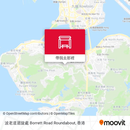 波老道迴旋處 Borrett Road Roundabout地圖