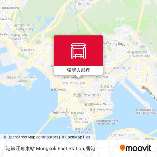 港鐵旺角東站 Mongkok East Station地圖