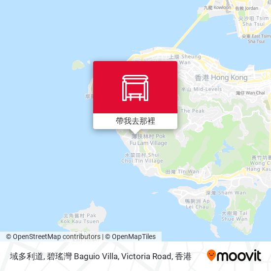 域多利道, 碧瑤灣 Baguio Villa, Victoria Road地圖