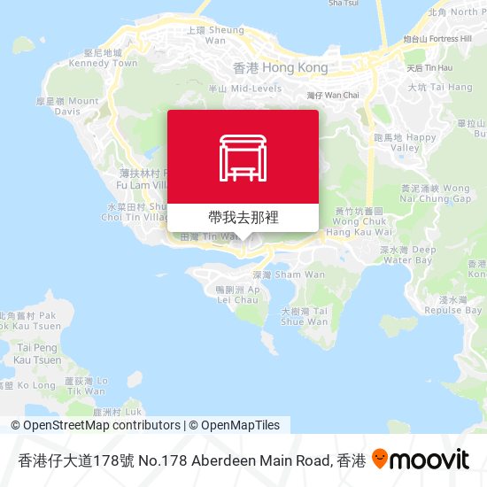 香港仔大道178號 No.178 Aberdeen Main Road地圖