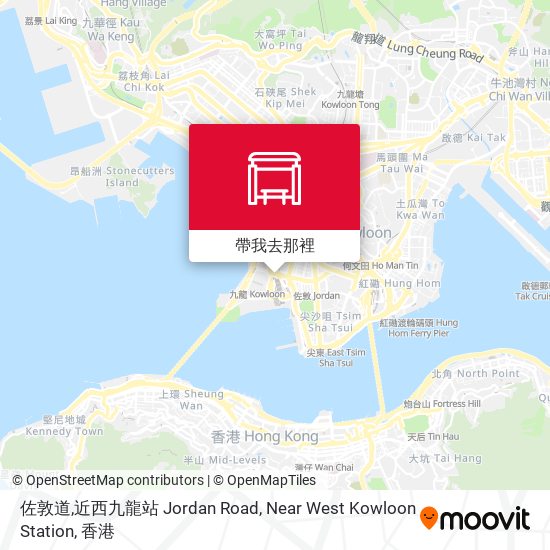 佐敦道,近西九龍站 Jordan Road, Near West Kowloon Station地圖