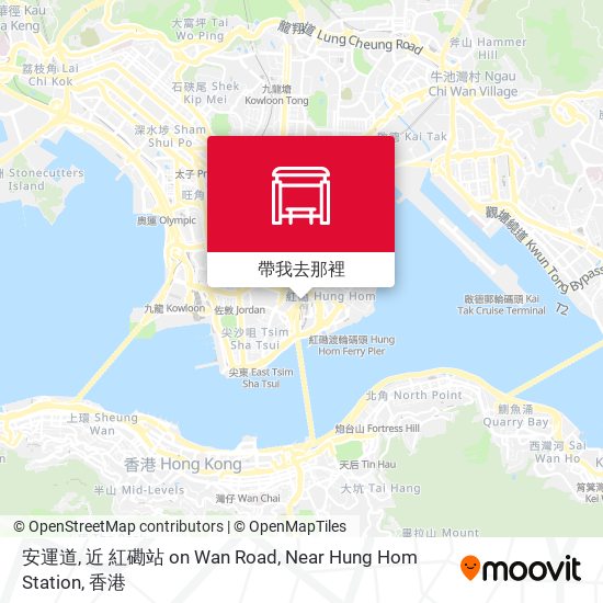 安運道, 近 紅磡站 on Wan Road, Near Hung Hom Station地圖