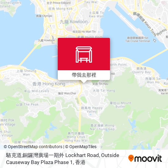 駱克道,銅鑼灣廣場一期外 Lockhart Road, Outside Causeway Bay Plaza Phase 1地圖