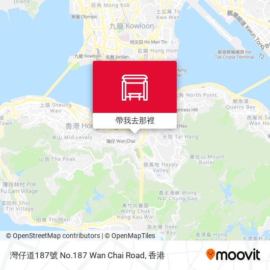 灣仔道187號 No.187 Wan Chai Road地圖