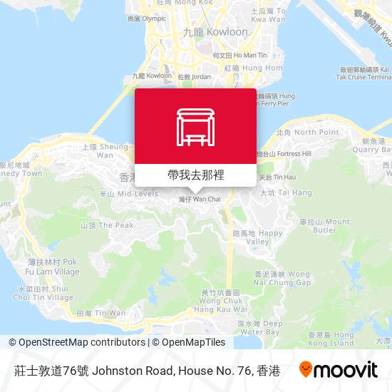 莊士敦道76號 Johnston Road, House No. 76地圖