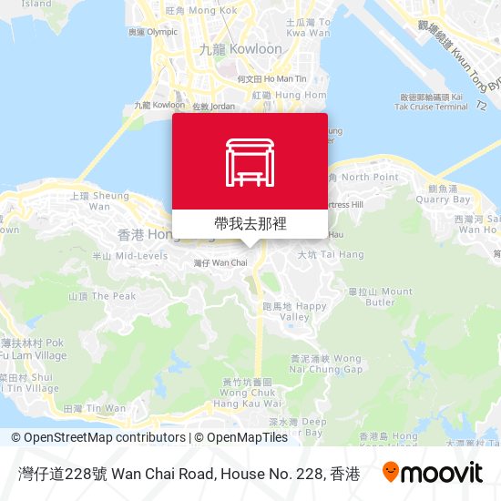 灣仔道222號 No.222 Wan Chai Road地圖
