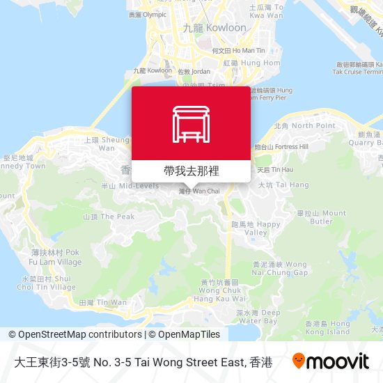 大王東街3-5號 No. 3-5 Tai Wong Street East地圖