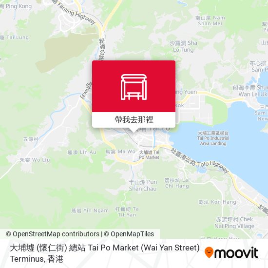 大埔墟 (懷仁街) 總站 Tai Po Market (Wai Yan Street) Terminus地圖