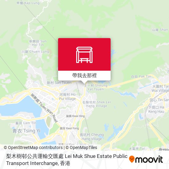 梨木樹邨公共運輸交匯處 Lei Muk Shue Estate Public Transport Interchange地圖