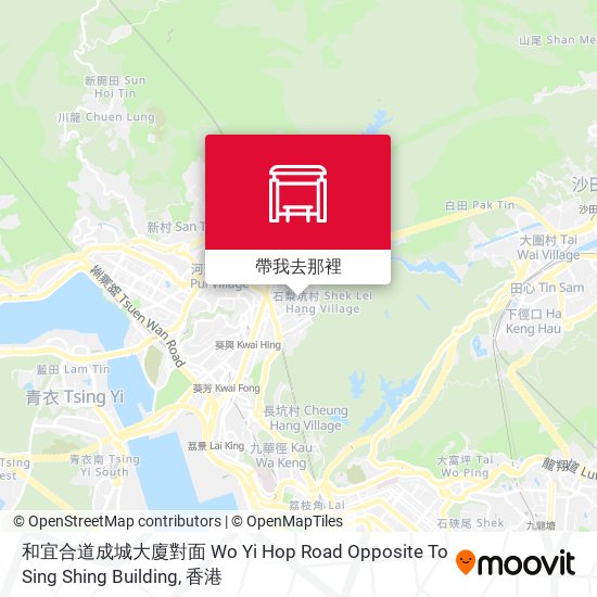和宜合道成城大廈對面 Wo Yi Hop Road Opposite To Sing Shing Building地圖