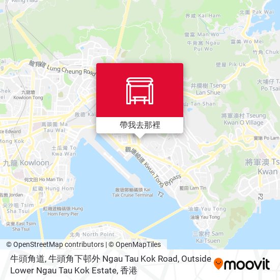 牛頭角道, 牛頭角下邨外 Ngau Tau Kok Road, Outside Lower Ngau Tau Kok Estate地圖