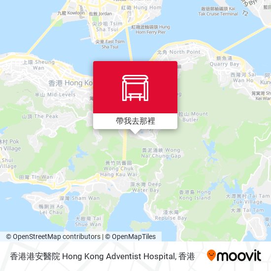 香港港安醫院 Hong Kong Adventist Hospital地圖