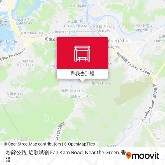 粉錦公路, 近歌賦嶺 Fan Kam Road, Near the Green地圖