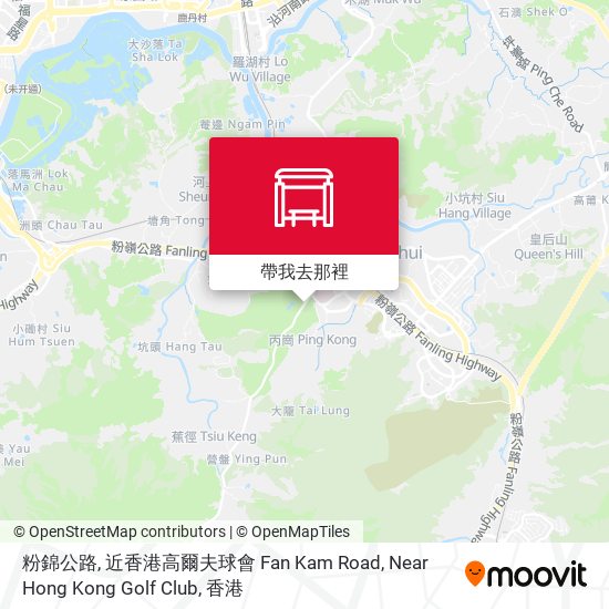 粉錦公路, 近香港高爾夫球會 Fan Kam Road, Near Hong Kong Golf Club地圖