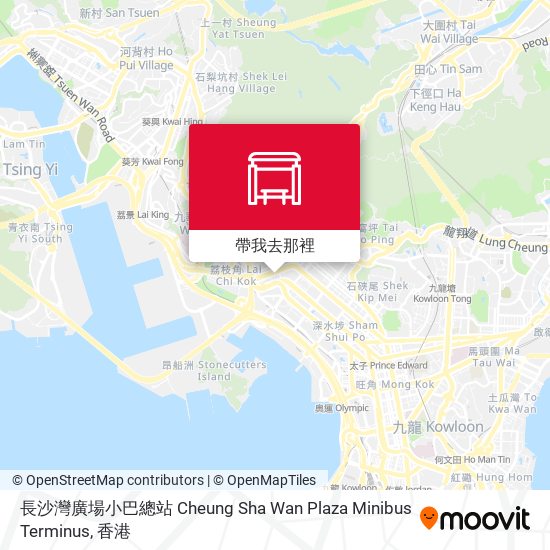 長沙灣廣場小巴總站 Cheung Sha Wan Plaza Minibus Terminus地圖