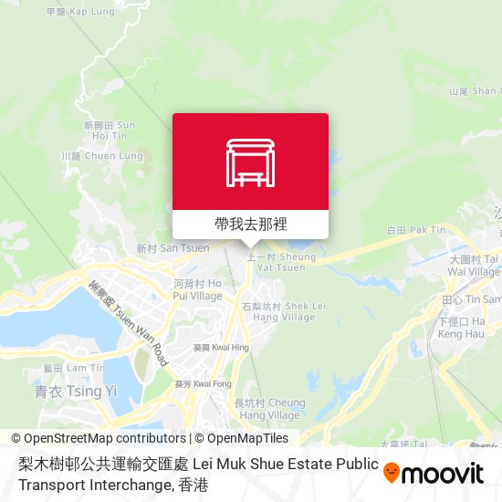 梨木樹邨公共運輸交匯處 Lei Muk Shue Estate Public Transport Interchange地圖