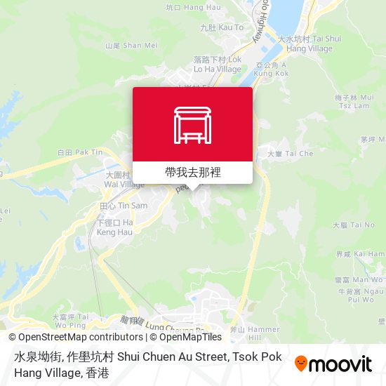 水泉坳街, 作壆坑村 Shui Chuen Au Street, Tsok Pok Hang Village地圖