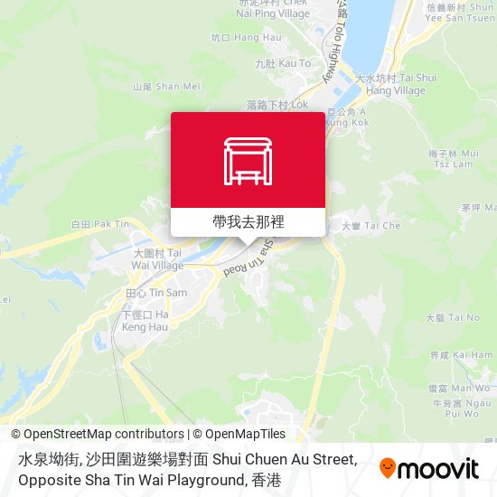 水泉坳街, 沙田圍遊樂場對面 Shui Chuen Au Street, Opposite Sha Tin Wai Playground地圖